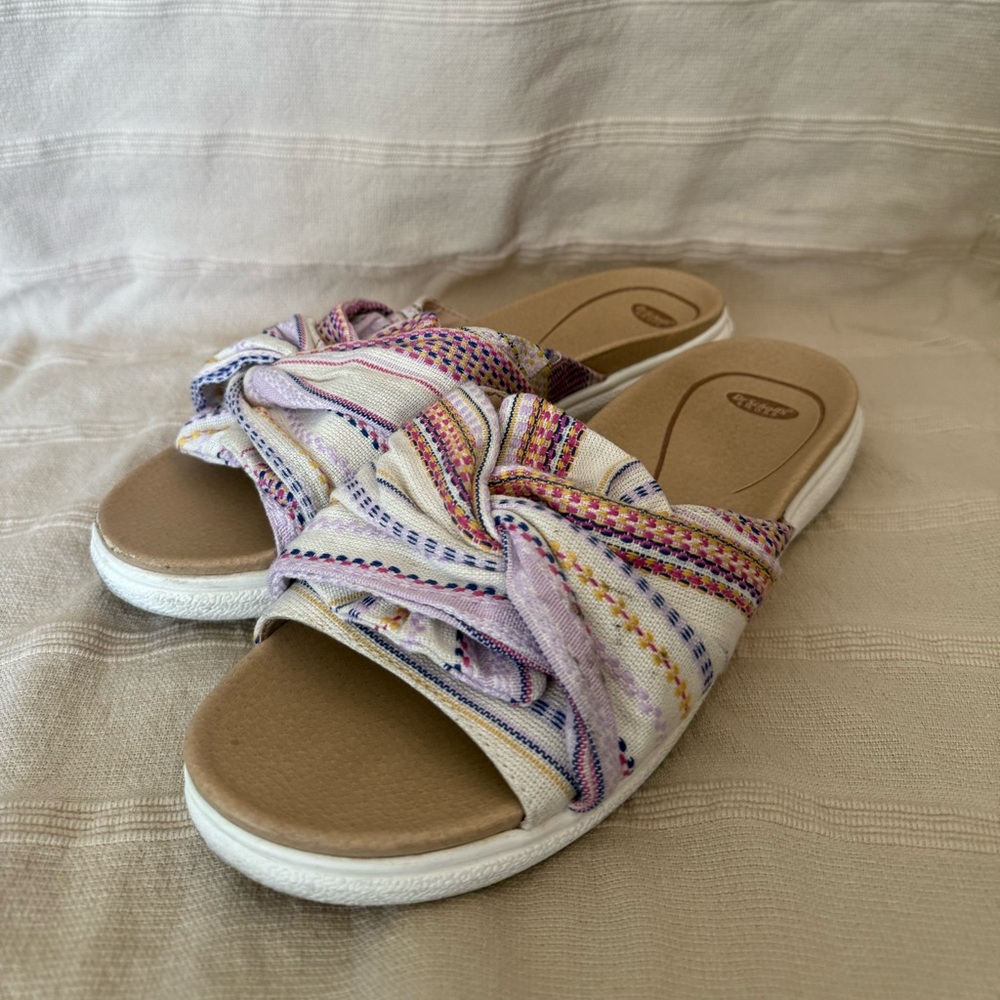Dr. Scholl's Multicolor Knotted Slide Sandals